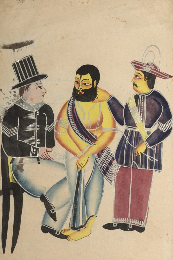 Jailer Receiving the Mahant of Tarakeshwar in Prison by  - Classic Art canvas print