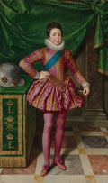 Portrait of King Louis XIII of France by Frans Pourbus (Flemish, 1569–1622) - Classic Art canvas print