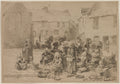 The Apple Market at Landerneau by Léon Augustin Lhermitte (French, 1844–1925) - Classic Painting canvas print