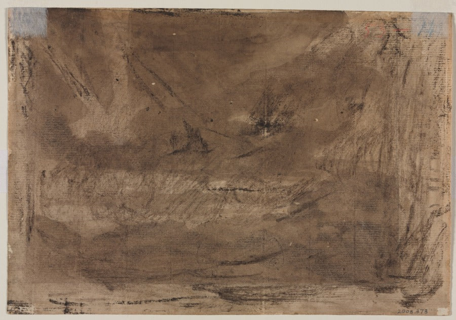 Compositional Study possibly for Poussins Deluge verso by Théodore Géricault (French, 1791–1824) - Classic Painting canvas print