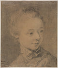 Head of a Young Girl Turning toward the Right by François Hubert Drouais (French, 1727–1775) - Classic Painting canvas print