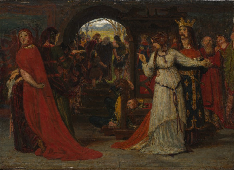 Cordelia Parting from her Sisters by Ford Madox Brown (British, 1821–1893) - Classic Art canvas print