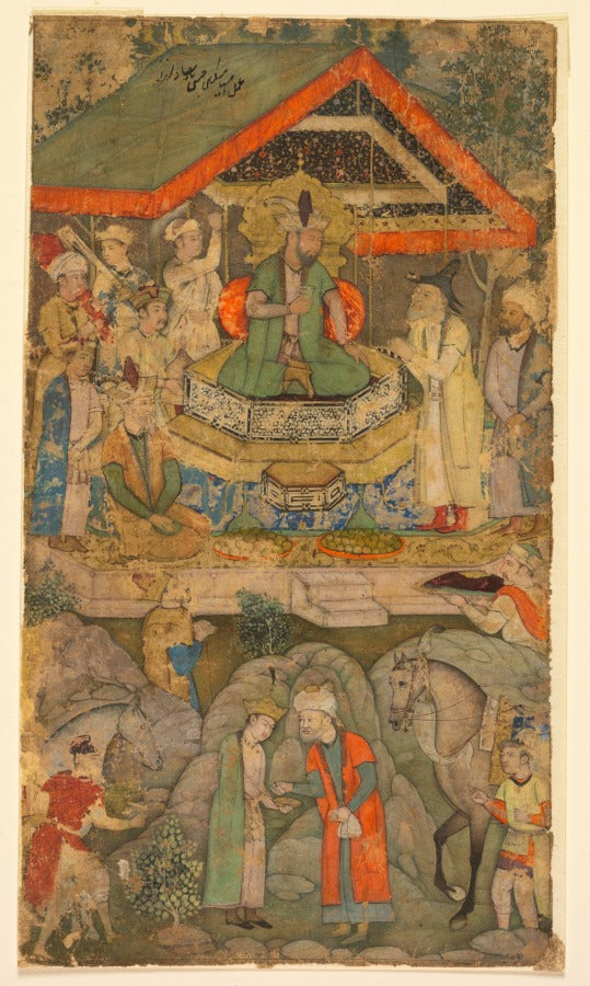 An Ambassador before Humayun by Miskin (Indian, active 1570s–c. 1604) - Classic Art canvas print