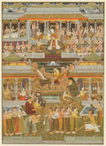 Lovers and beloveds A composite of scenes from Persian, Urdu, and Sanskrit literature by Chitarman II (Indian, c. 1680–с. 1750) - Classic Art canvas print