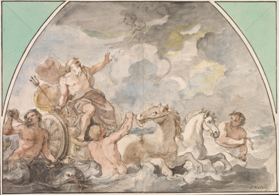 The Triumph of Neptune by Charles Joseph Natoire (French, 1700–1777) - Classic Painting canvas print