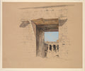 The Temple of Edfu The Door of the Pylon by John Frederick Lewis (British, 1805–1876) - Classic Painting canvas print