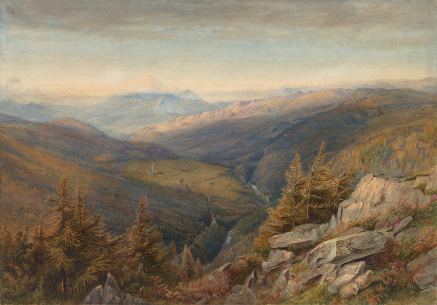 Mountain View by Robert J. Pattison (American, 1838–1903) - Classic Painting canvas print
