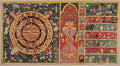 Diagrams of the Universe The Two-and-a-Half Continents, the Universe in the Shape of a Person, and the Seven Levels of Hell by  - Classic Art canvas print