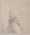 Profile Portrait of a Man by Louis Rolland Trinquesse (French, c. 1746–c. 1800) - Classic Painting canvas print