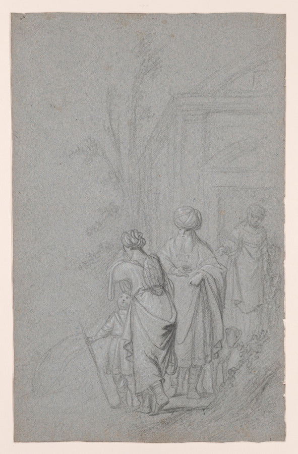 Abraham Casting Out Hagar and Ishmael by Pieter de Grebber (Dutch, 1590–1663) - Classic Art canvas print