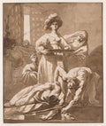 Salome with the Head of John the Baptist by Nicolaus Knupfer (Dutch, 1603–1655) - Classic Art canvas print