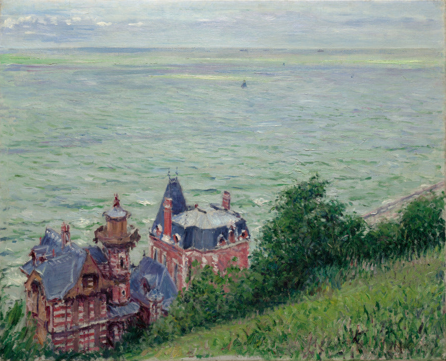Villas at Trouville by Gustave Caillebotte (French, 1848–1894) - Impressionist canvas print