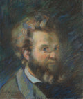 Self-Portrait by Armand Guillaumin (French, 1841–1927) - Classic Painting canvas print