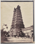Western Gateway Gopuram of the Minakshi Sundareshvara Temple, Madurai by Captain Linnaeus Tripe (British, 1822–1902) - Classic Art canvas print