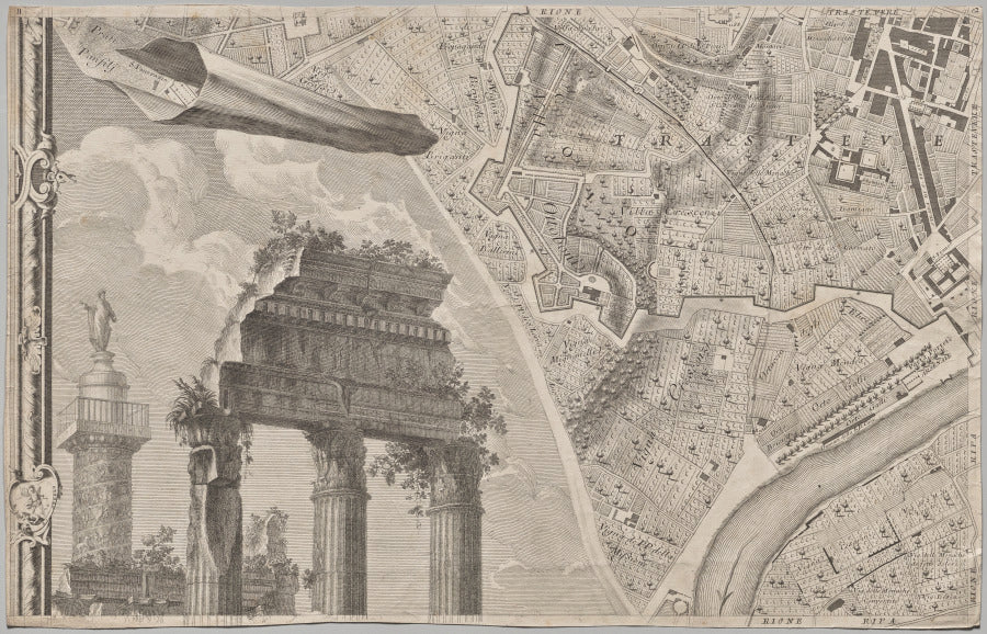 Nuova pianta di Roma data in luce da Giambattista Nolli lanno MDCCXLVII, known as La Pianta Grande di Roma by Giovanni Battista Nolli (Italian, 1701–1756) - Classic Painting canvas print