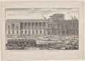 Representation des Machines qui ont servi  eslever les deux grandes pierres qui couvrent le fronton de la principale entre du Louvre by Sébastien Le Clerc I (French, 1637–1714) - Classic Painting canvas print