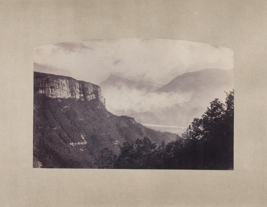 Vue prise du Couvent des Dominicains, Chalais Isre, France by Félix Thiollier (French, 1842–1914) - Classic Art canvas print
