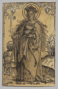 Saint Dorothy by Hans Springinklee (German, 1540) - Abstract canvas print