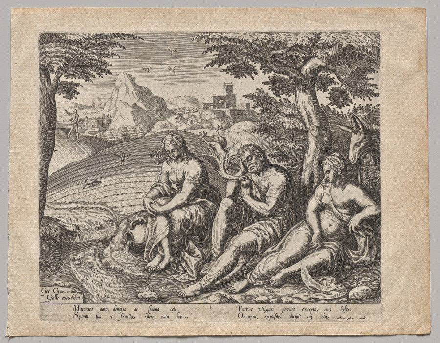 The Seed Falling by the Wayside by Philip Galle (Flemish, 1537–1612) - Classic Painting canvas print