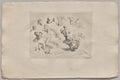 Sheet of Sketches by Nicolas-François Chifflart (French, 1825–1901) - Classic Painting canvas print