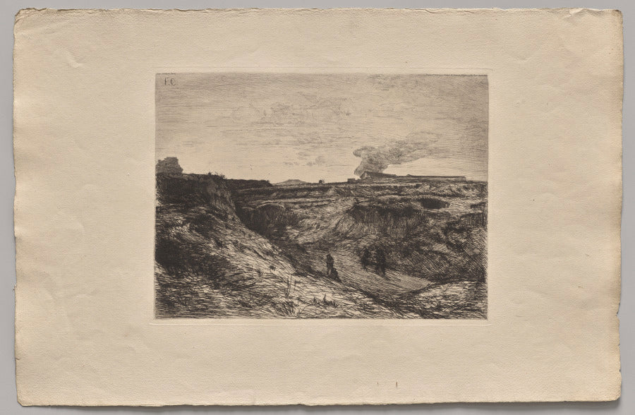 Quarries Near Montmartre by Nicolas-François Chifflart (French, 1825–1901) - Classic Painting canvas print