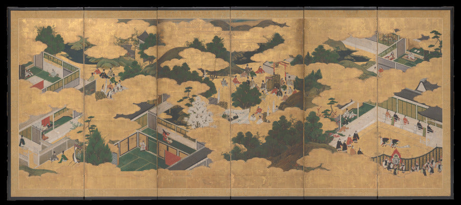 Scenes from the Tale of Genji by  - Classic Art canvas print