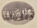 Maharaja Ranbir Singh of Jammu and Kashmir with Sons and Courtiers by Bourne & Shepherd (British, active India, 1868–2016) - Classic Art canvas print