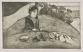 The Woman with Figs by Paul Gauguin (French, 1848–1903) - Classic Painting canvas print