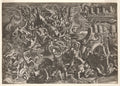 Trojans Repelling the Greeks by Giovanni Battista Scultori (Italian, 1503–1575) - Classic Art canvas print