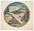 Print of Xu Gate and the City Moat by  - Classic Painting canvas print
