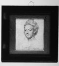Mrs. Comyns by John Smart - Watercolor canvas print