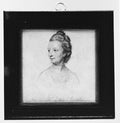 Mrs. Caroline Deas by John Smart - Watercolor canvas print