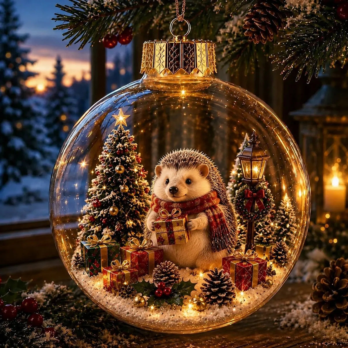 🔥LAST DAY 50% OFF - 🎄Glowing Christmas Diorama Ornament – A Tiny Winter World in Your Hands