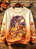 Women's Fall Halloween Print Sweatshirt