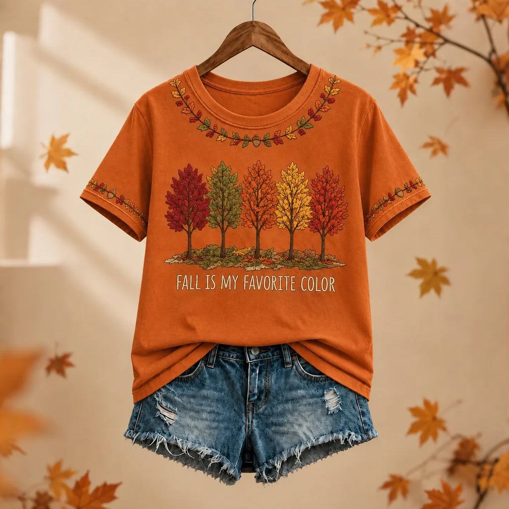 Women's Fall Is My Favorite Color Short-sleeved T-shirt