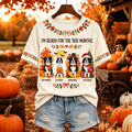 Women's I'm Ready For The 'ber Months Cute Dogs Print Short Sleeve T-shirt