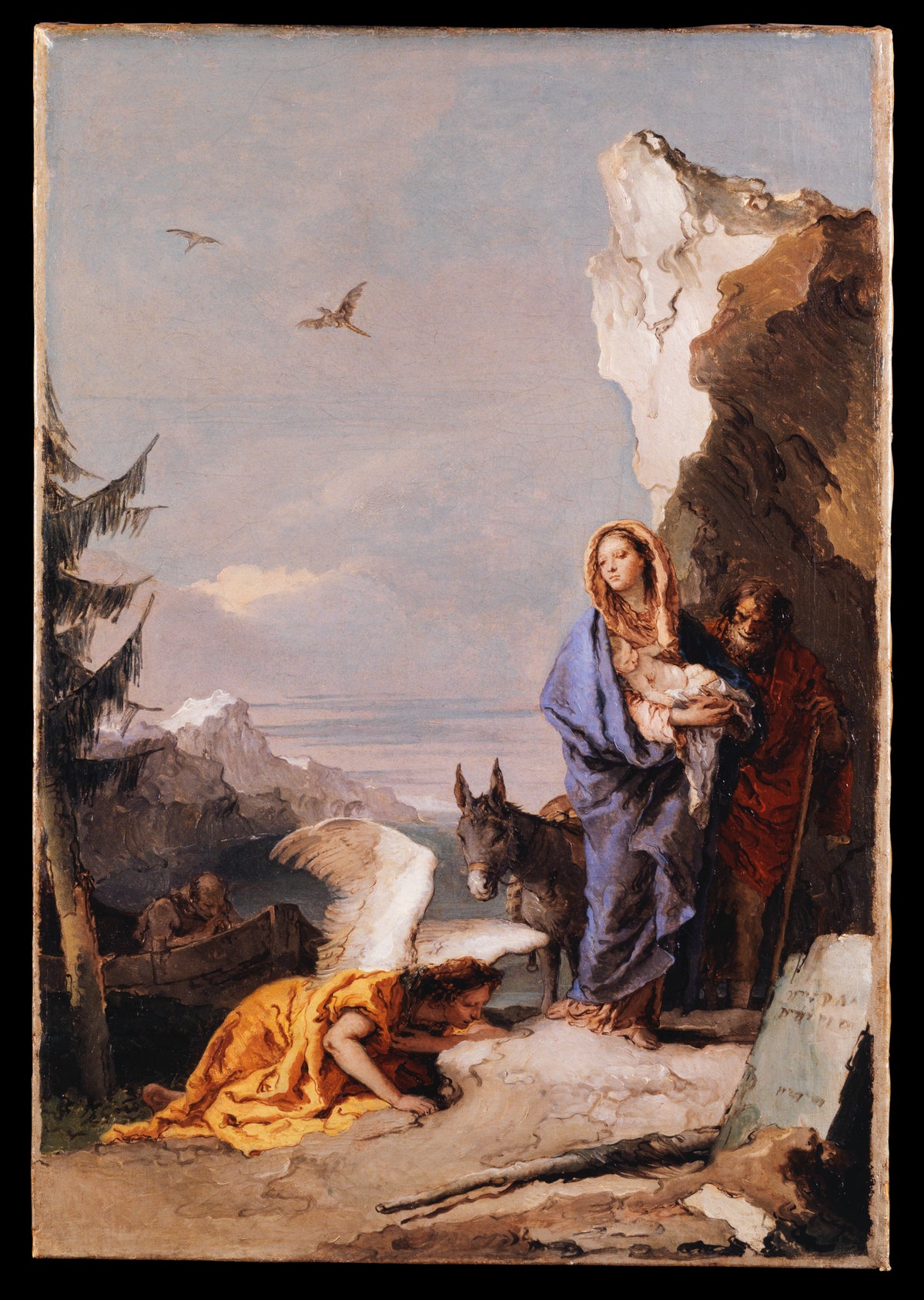 The Flight into Egypt by Giovanni Battista Tiepolo - Oil Painting canvas print