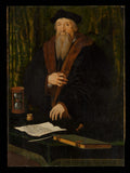 Portrait of a Man, Possibly Jean de Langeac died 1541, Bishop of Limoges by Netherlandish Painter - Classic Art canvas print