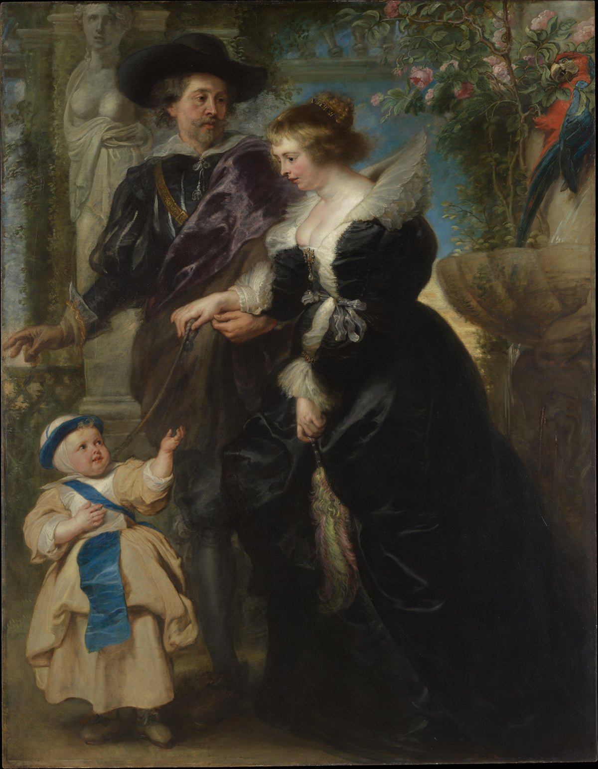 Rubens, Helena Fourment 16141673, and Their Son Frans 16331678 by Peter Paul Rubens - Baroque canvas print