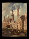 A Cairo Bazaar by Adrien Dauzats - Classic Art canvas print