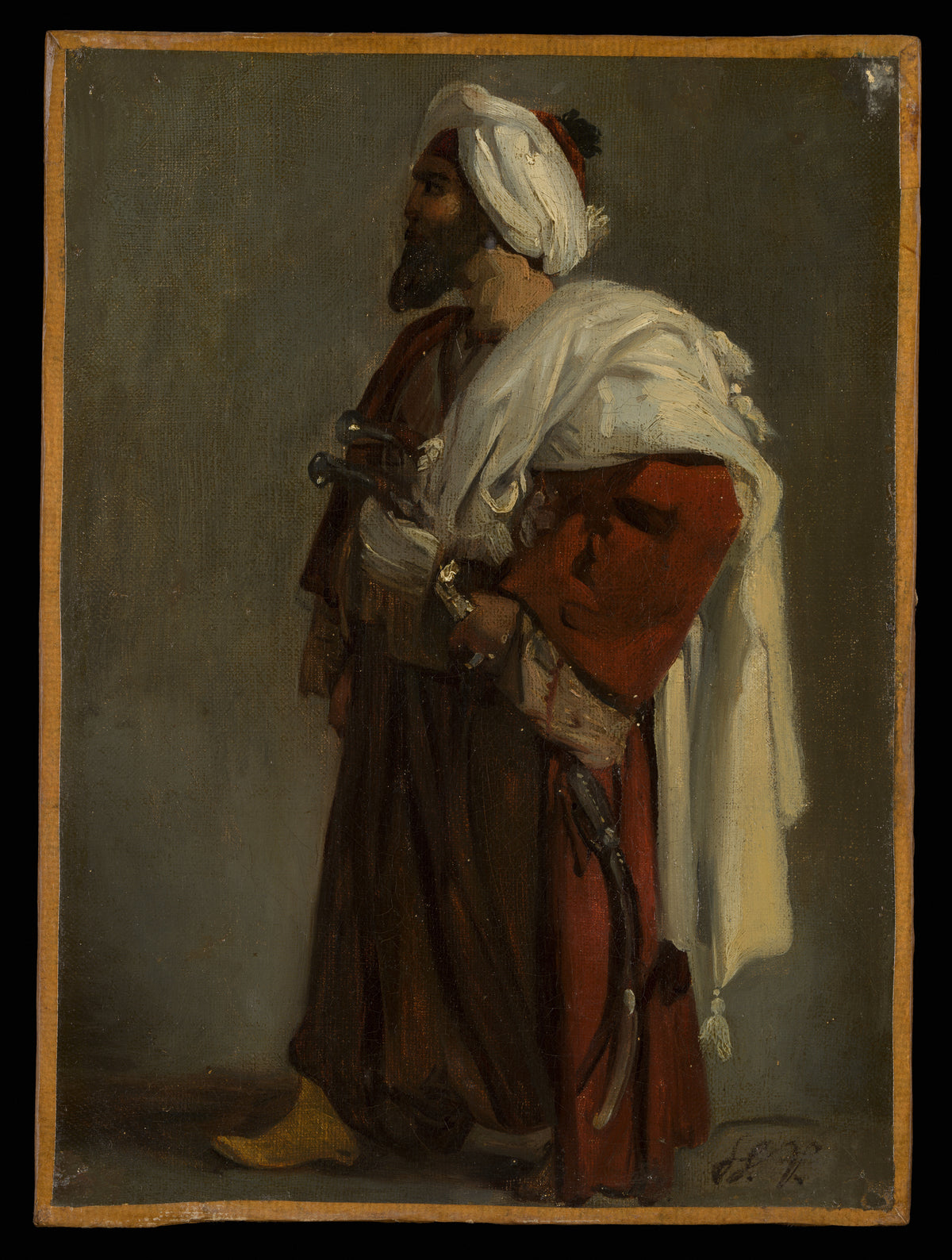 Arab Warrior by Horace Vernet - Oil Painting canvas print