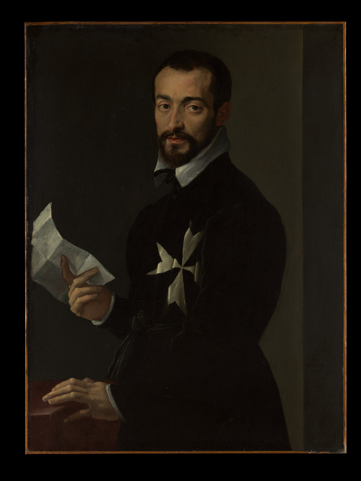 Portrait of a Knight of Malta, Probably Fra Jacopo Salviati by Mirabello Cavalori - Oil Painting canvas print