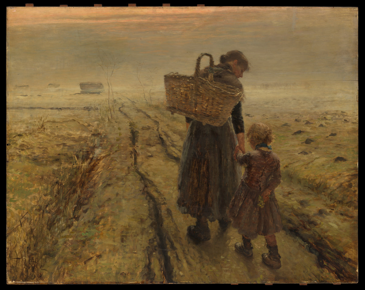 Going Home by Fritz von Uhde - Classic Art canvas print