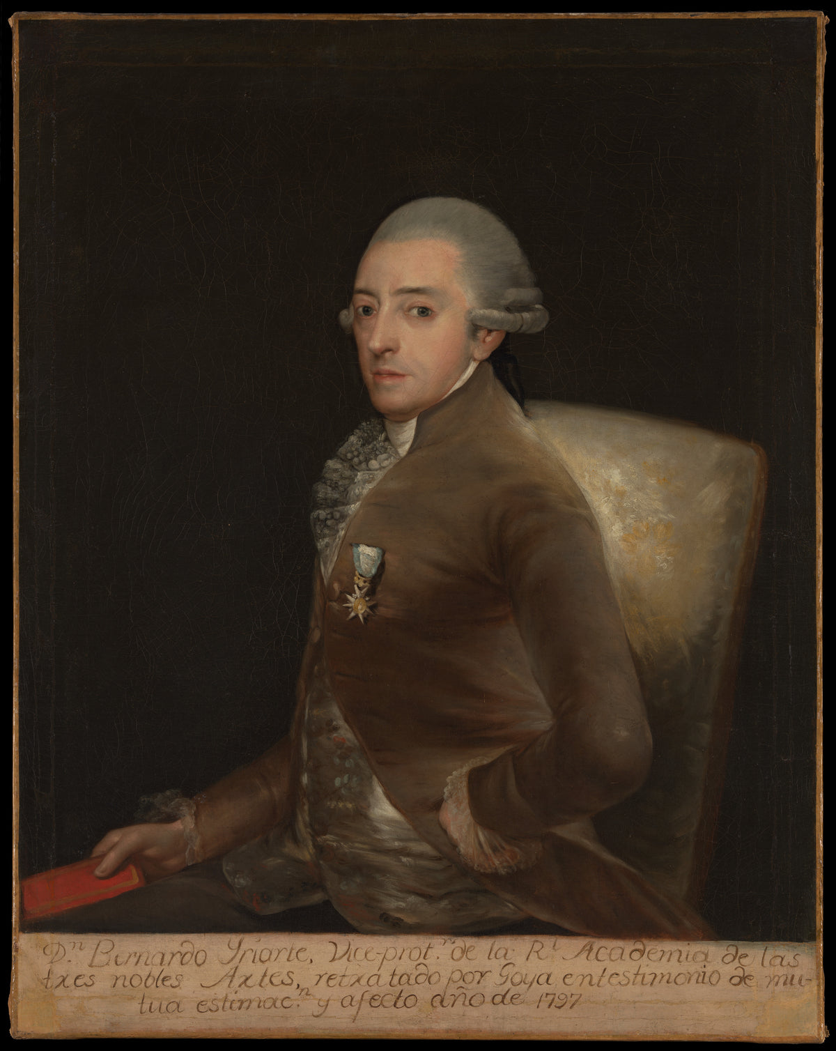 Don Bernardo de Iriarte 17351814 by Goya - Romantic canvas print