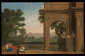 Classical Landscape with Figures by Henri Mauperché - Oil Painting canvas print