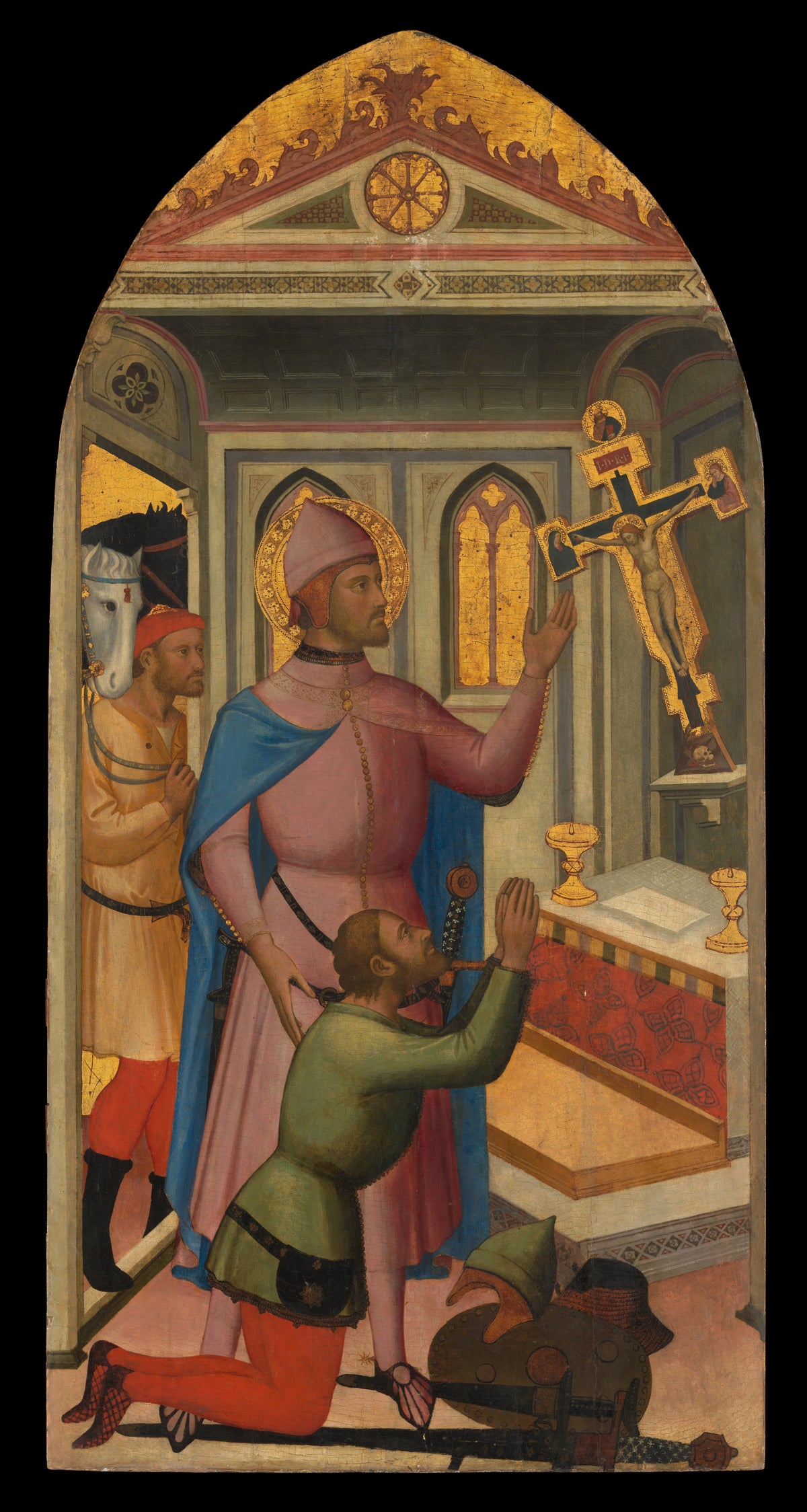 An Episode from the Life of Saint Giovanni Gualberto by Niccolò di Pietro Gerini - Tempera canvas print