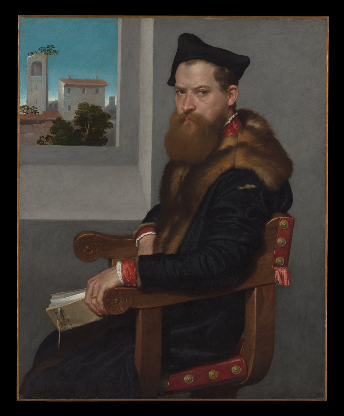 Bartolomeo Bonghi died 1584 by Giovanni Battista Moroni - Oil Painting canvas print