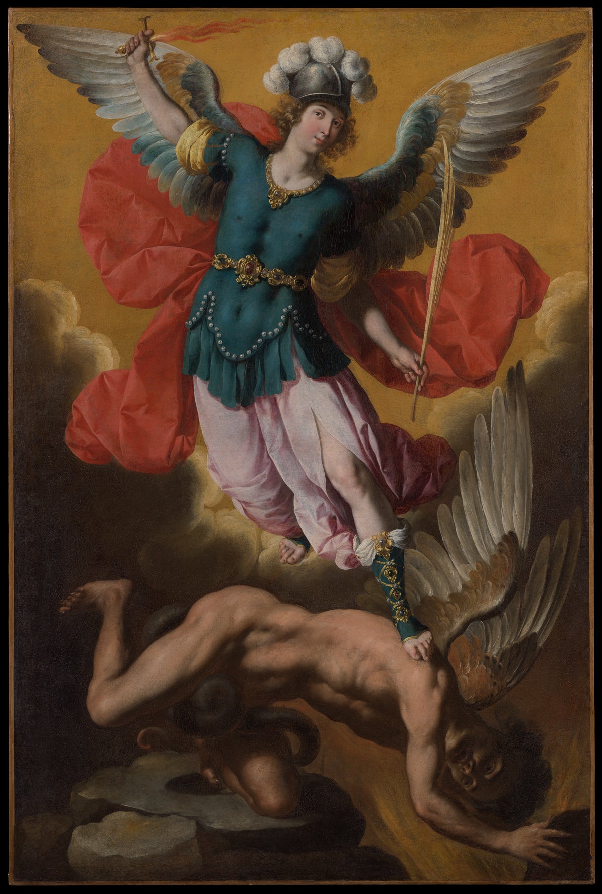 Saint Michael the Archangel by Ignacio de Ries - Oil Painting canvas print