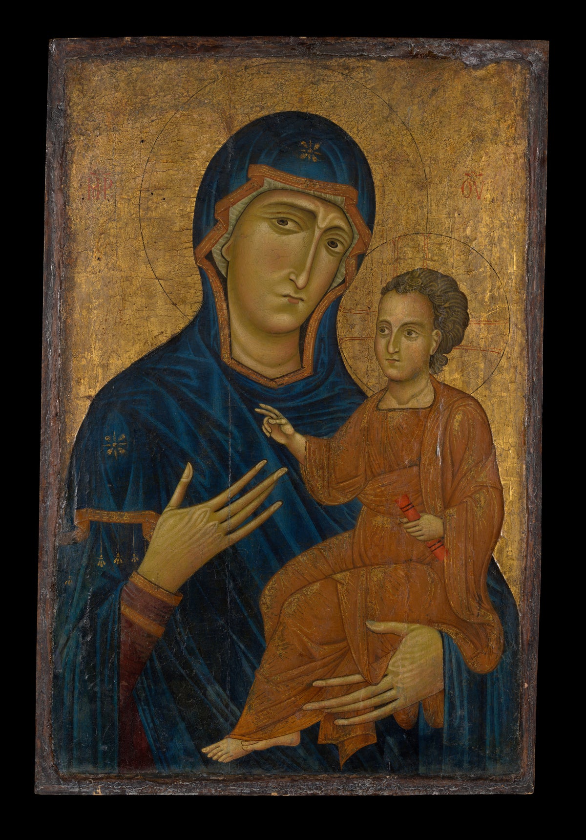 Madonna and Child by Berlinghiero - Tempera canvas print