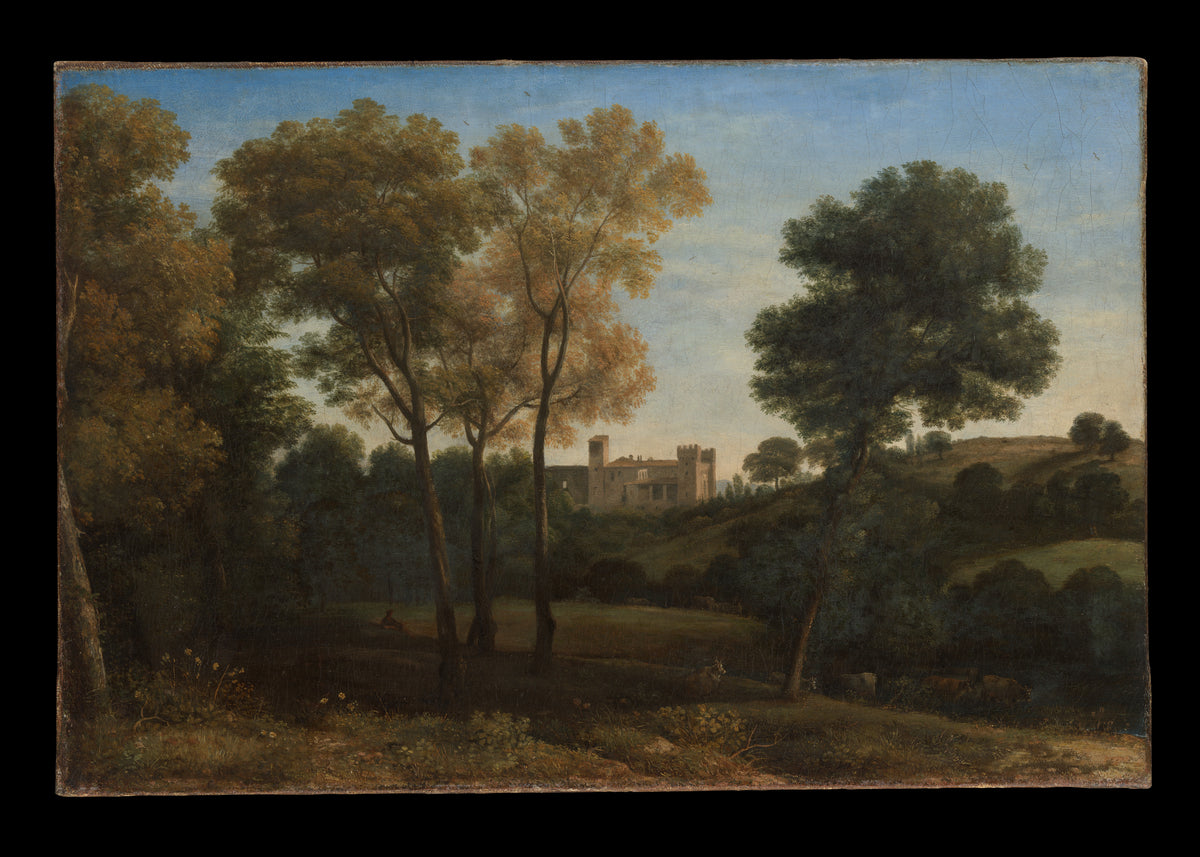 View of La Crescenza by Claude Lorrain (Claude Gellée) - Oil Painting canvas print